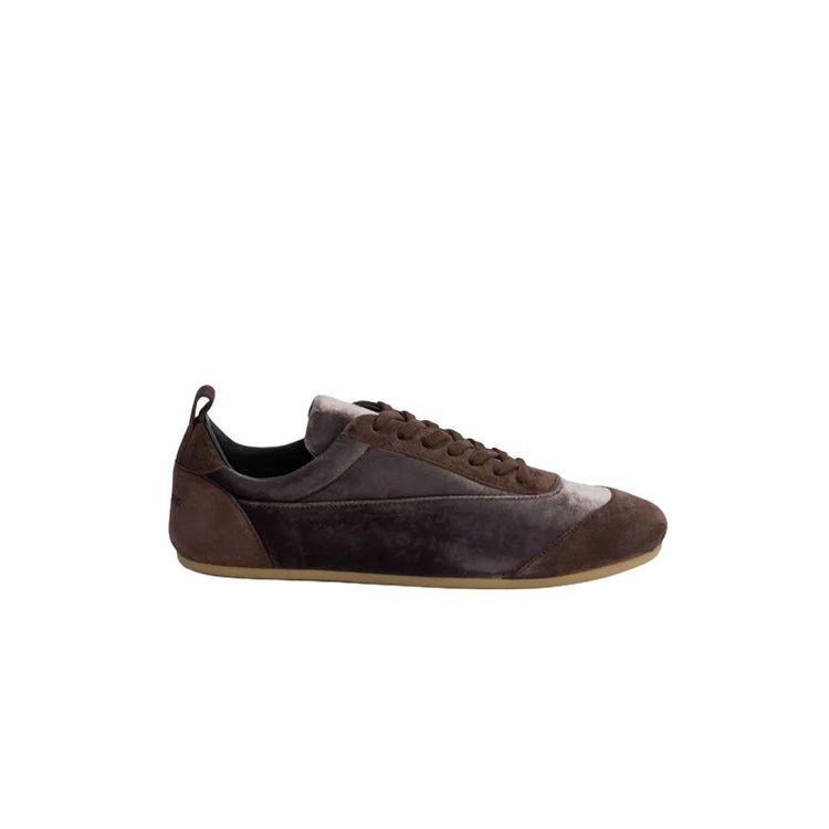 JIL SANDER Etage braon ženske patike od pliša i antilopa