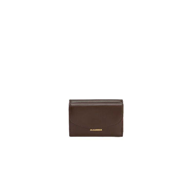 JIL SANDER Cannolo Mini braon ženski kožni novčanik