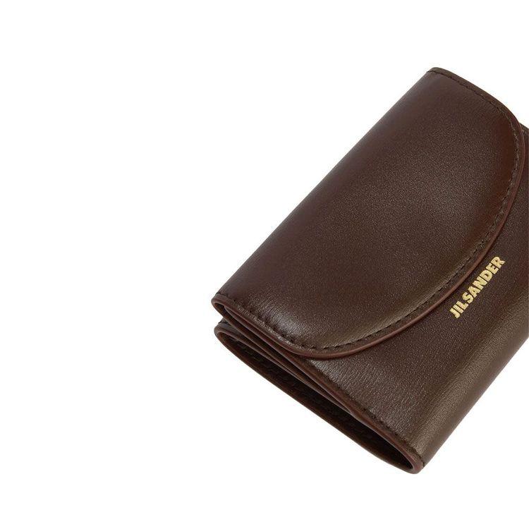 JIL SANDER Cannolo Mini braon ženski kožni novčanik