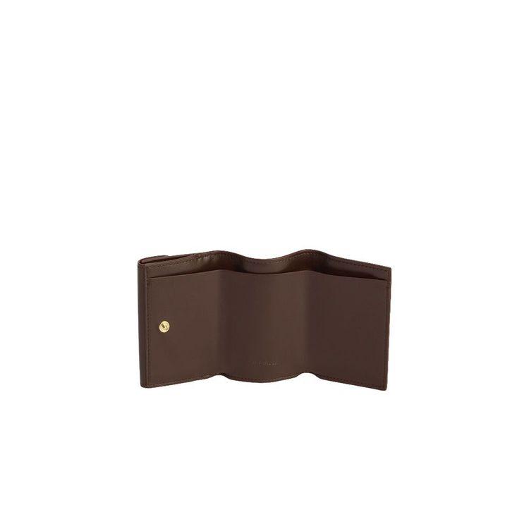 JIL SANDER Cannolo Mini braon ženski kožni novčanik