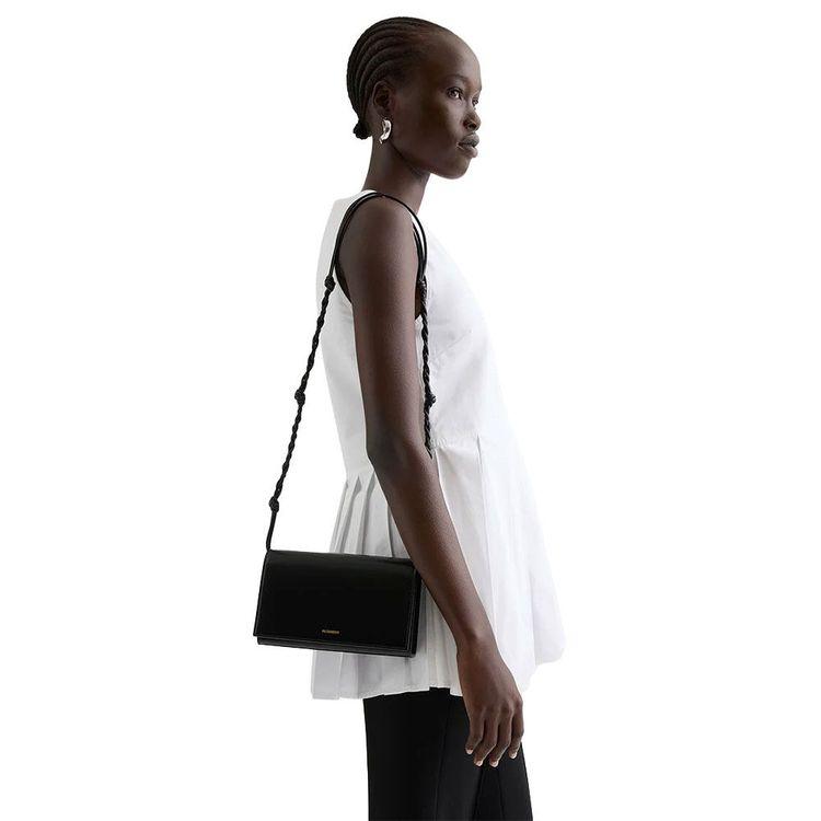 JIL SANDER Tangle Wallet crna ženska tašna