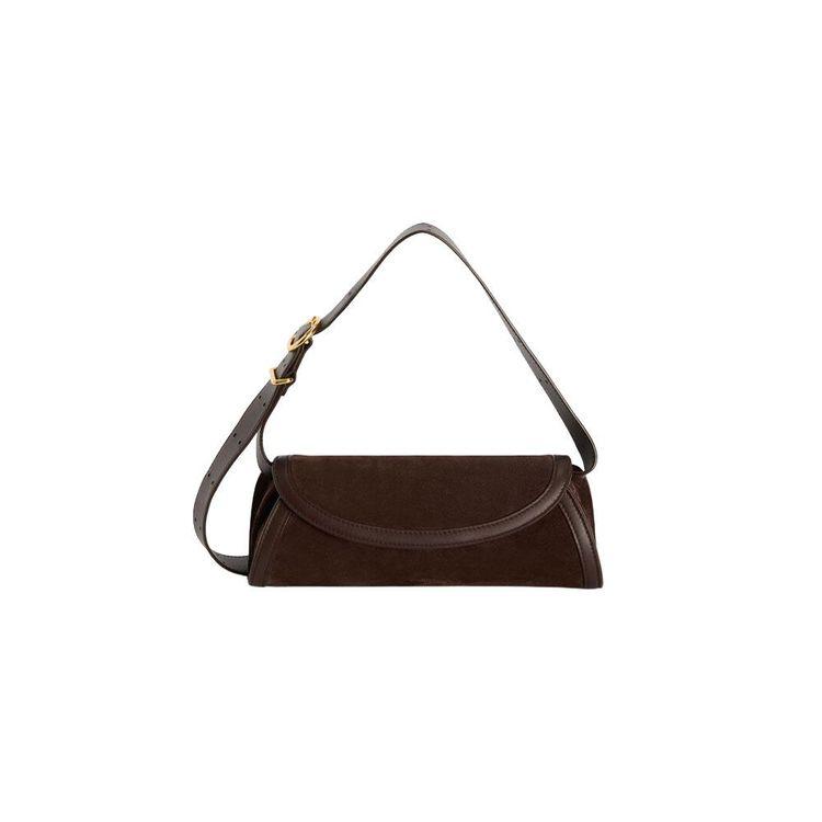 JIL SANDER Cannolo braon ženska tašna od antilopa