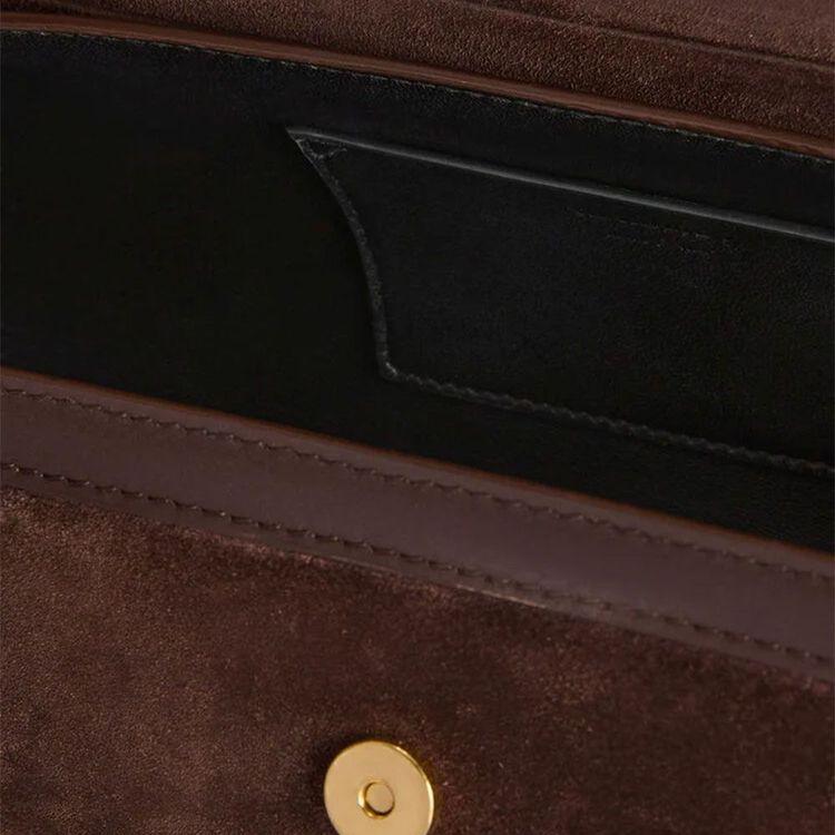 JIL SANDER Cannolo braon ženska tašna od antilopa