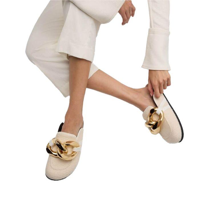 JW ANDERSON mliječno bijele ženske papuče