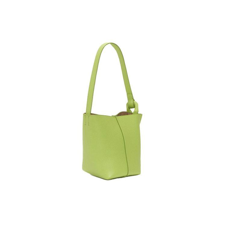 JW ANDERSON Corner Small Bucket limeta zelena ženska tašna 