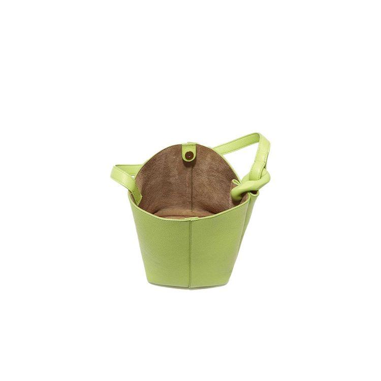 JW ANDERSON Corner Small Bucket limeta zelena ženska tašna 