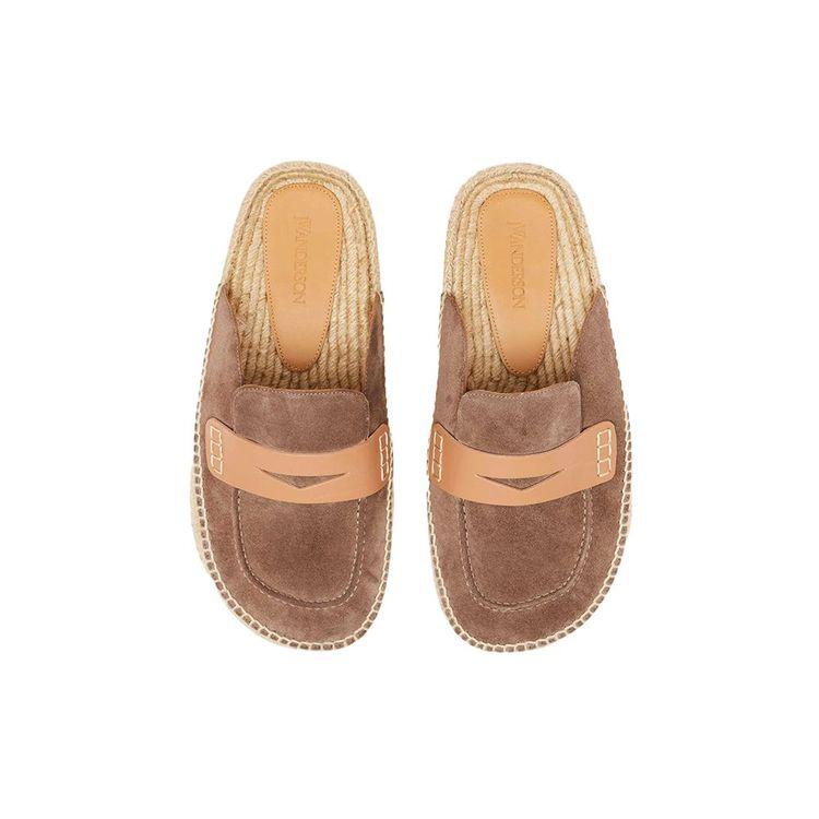 JW ANDERSON braon ženske papuče