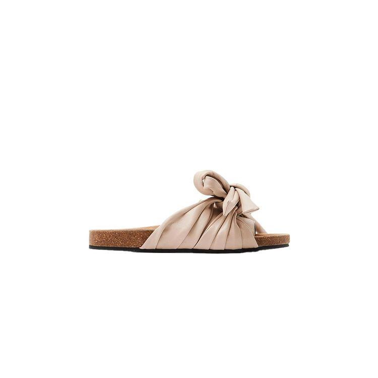 JW ANDERSON bež ženske papuče sa mašnom
