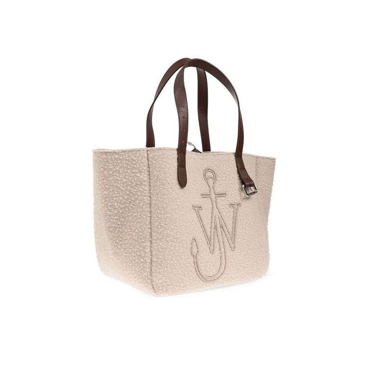 JW ANDERSON bež vunena tašna sa braon kožnim ručkama