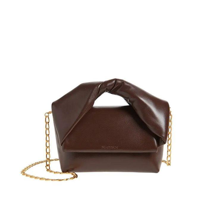 JW ANDERSON Midi Twister braon tašna