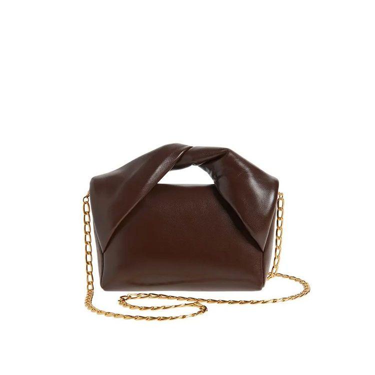 JW ANDERSON Midi Twister braon tašna