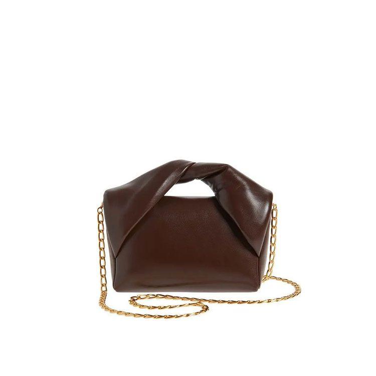 JW ANDERSON Small Twister braon tašna