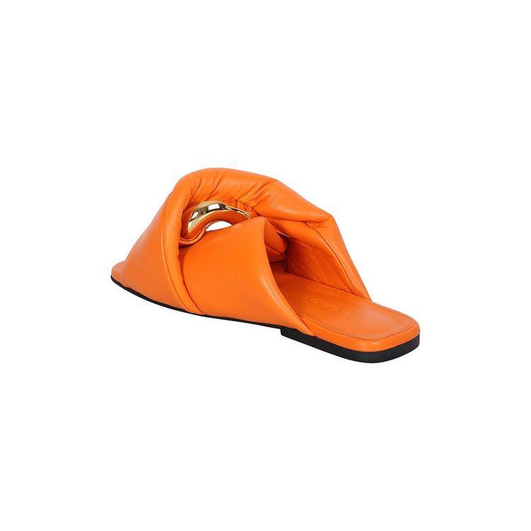 JW ANDERSON narandžaste ženske papuče sa zlatnom alkom