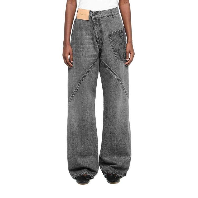 JW ANDERSON ženske sive farmerice
