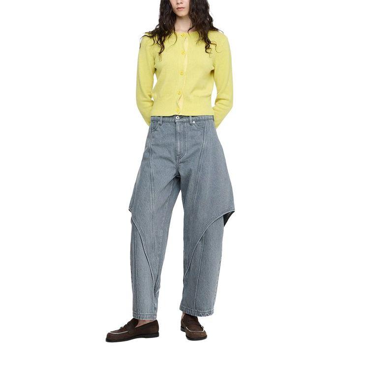 JW ANDERSON sive ženske široke farmerice