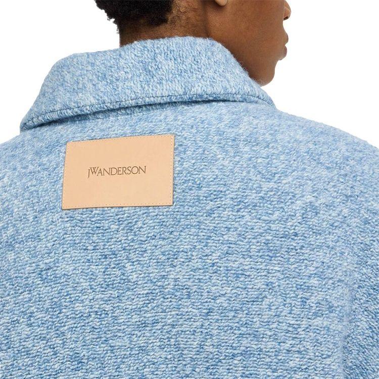 JW ANDERSON svijetlo plava ženska jakna sa kožnim detaljima