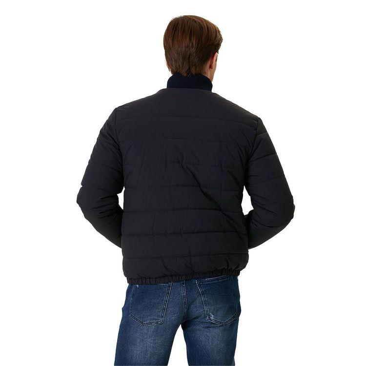 KITON teget muška jakna sa pletenom kragnom