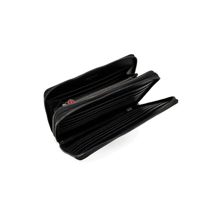 KITON crna muška torba sa dva rajfešlusa