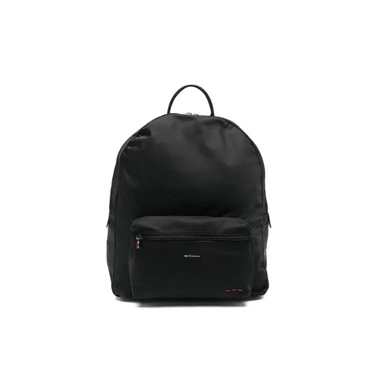 KITON crni muški platneni ruksak