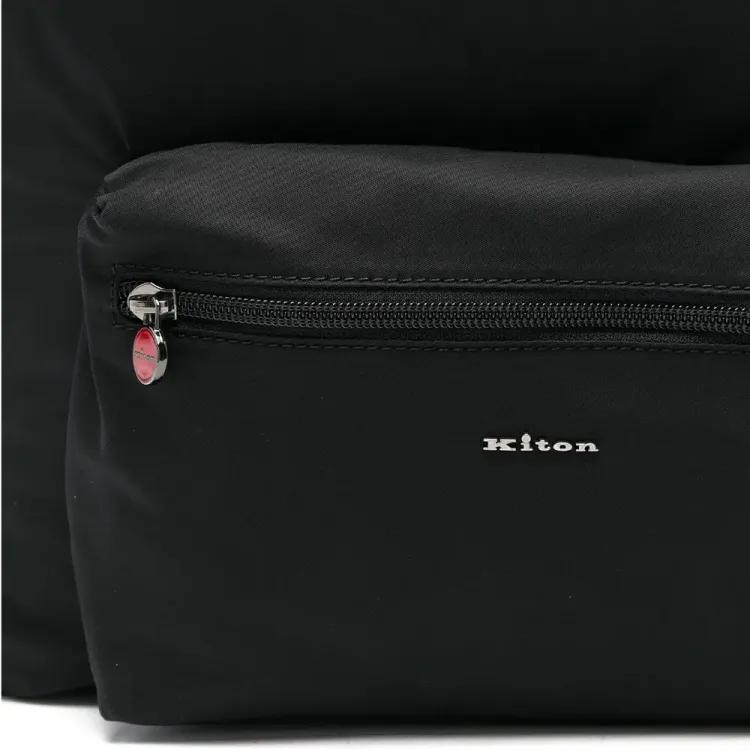 KITON crni muški platneni ruksak