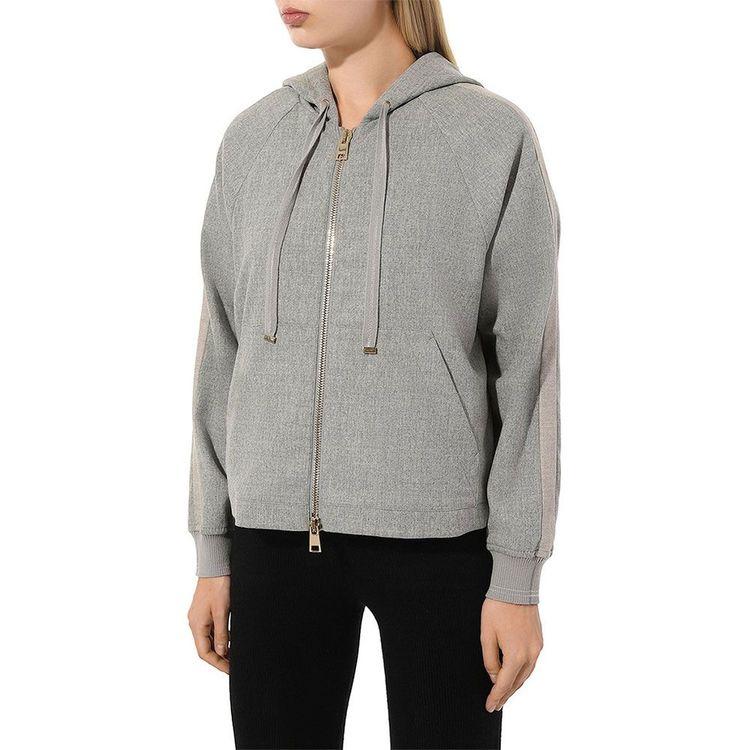 LORENA ANTONIAZZI siva ženska jakna sa kapuljačom