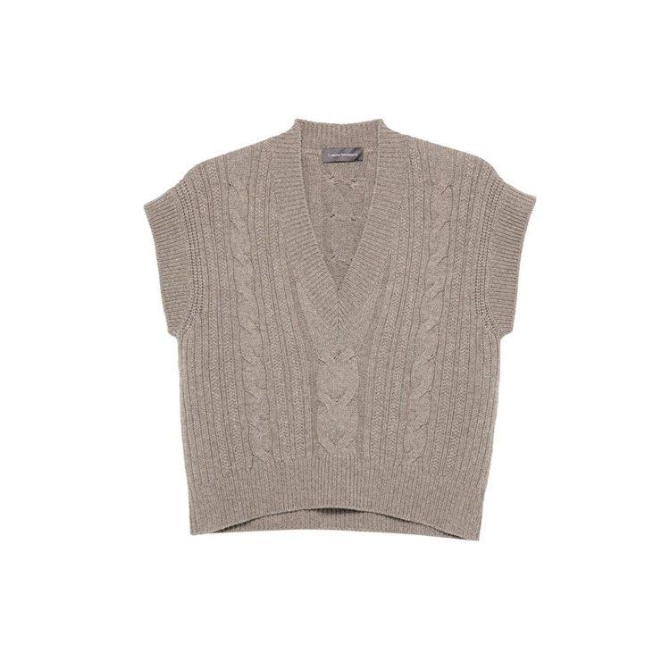 LORENA ANTONIAZZI svijetlo braon ženski prsluk 