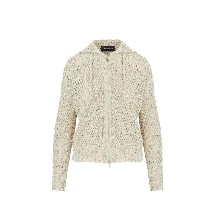 LORENA ANTONIAZZI bež pleteni ženski duks