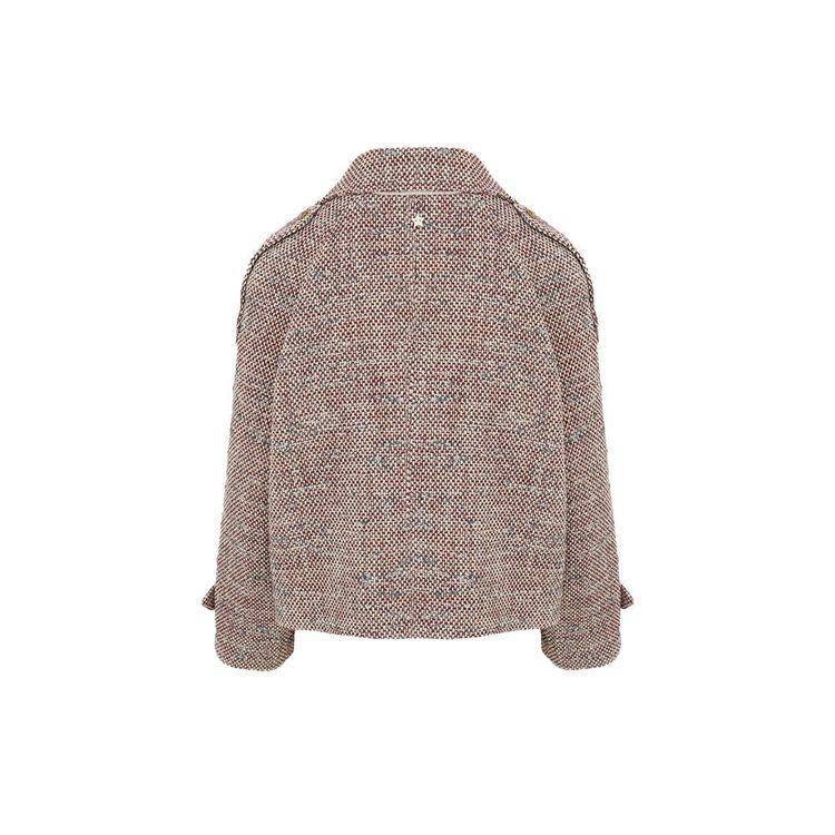 LORENA ANTONIAZZI bordo-bijelo-sivi ženski kaput