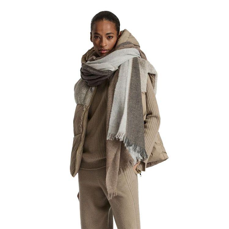 LORENA ANTONIAZZI ženski šal od vune sa dva lica