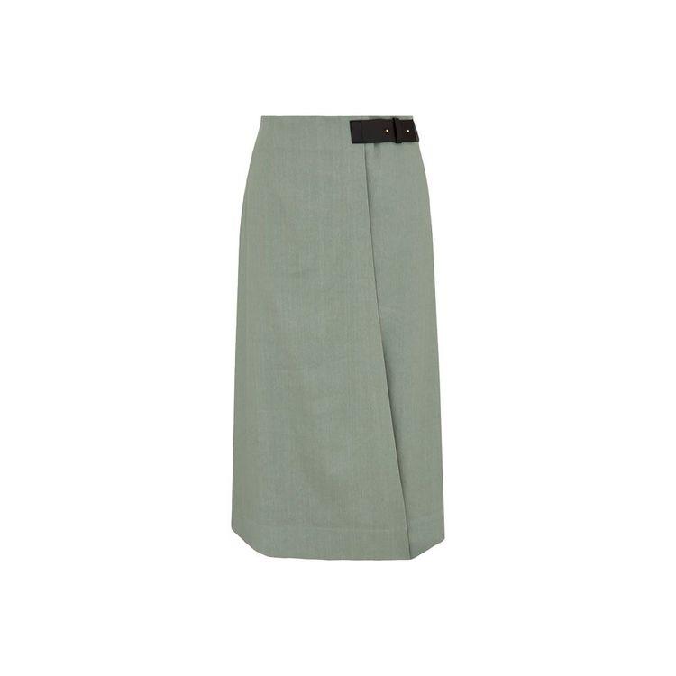 LORENA ANTONIAZZI mint suknja sa braon kožnim kaišem