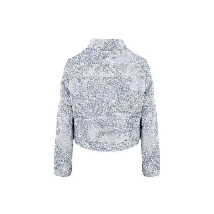 LORENA ANTONIAZZI plava ženska kratka jakna sa cvjetnim printom
