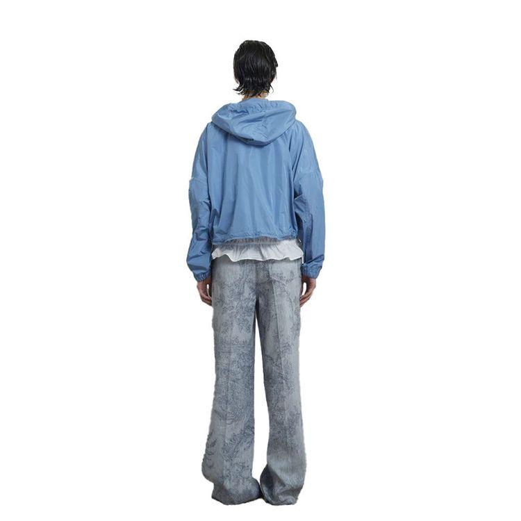 LORENA ANTONIAZZI plave ženske pantalone sa cvjetnim printom