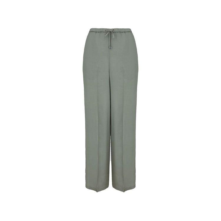 LORENA ANTONIAZZI zelene ženske pantalone od svile