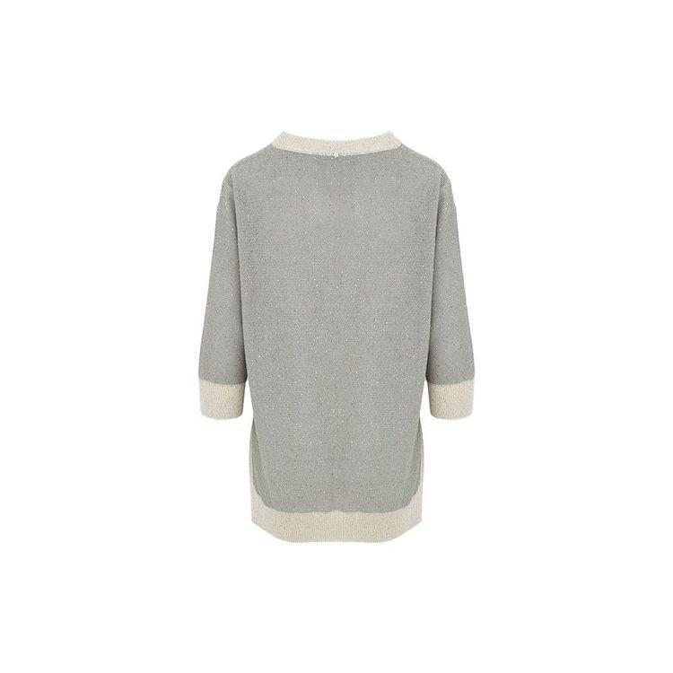 LORENA ANTONIAZZI sivo bež ženska končana majica