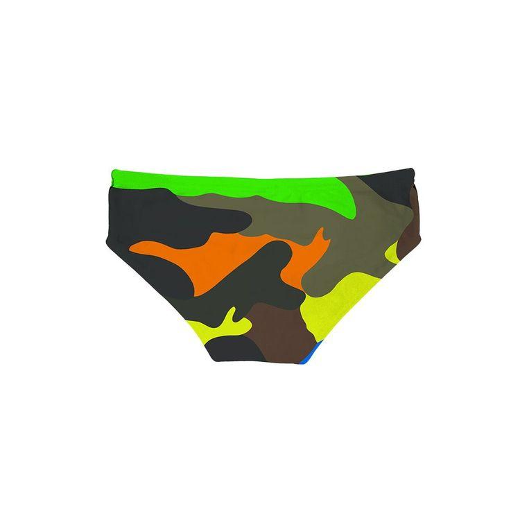 MC2 SAINT BARTH fluo-maslinasti dječiji kupaći