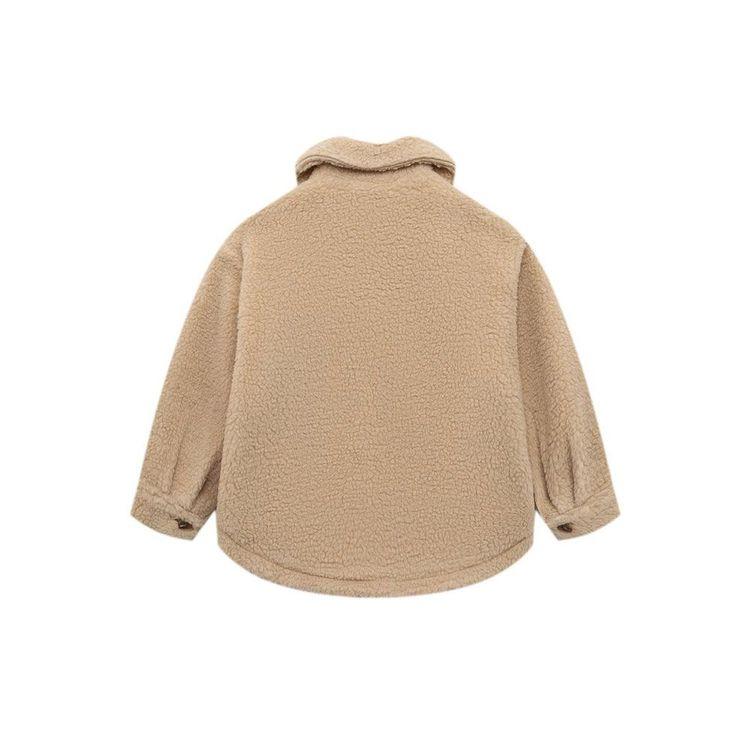 MC2 SAINT BARTH bež dječija jakna sa rozim džepovima