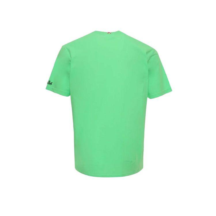 MC2 SAINT BARTH fluo zelena muška majica sa surf printom