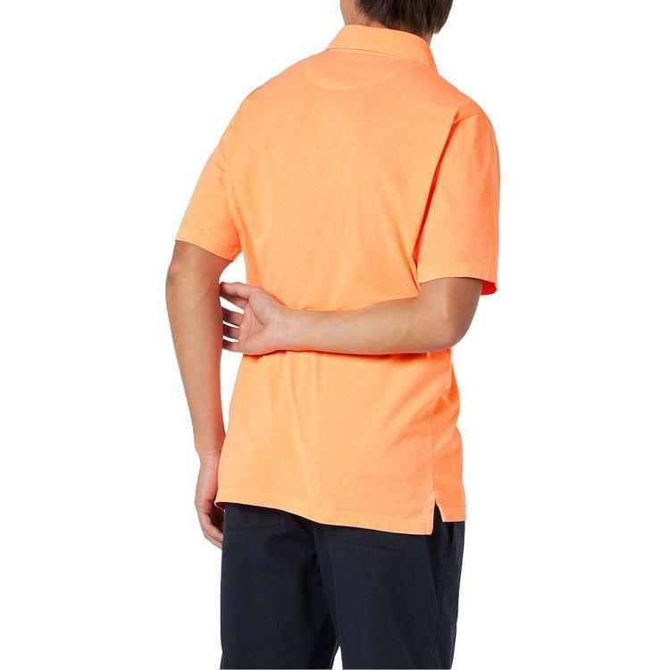 MC2 SAINT BARTH fluo-narandžasta polo muška majica sa izvezenom palmom