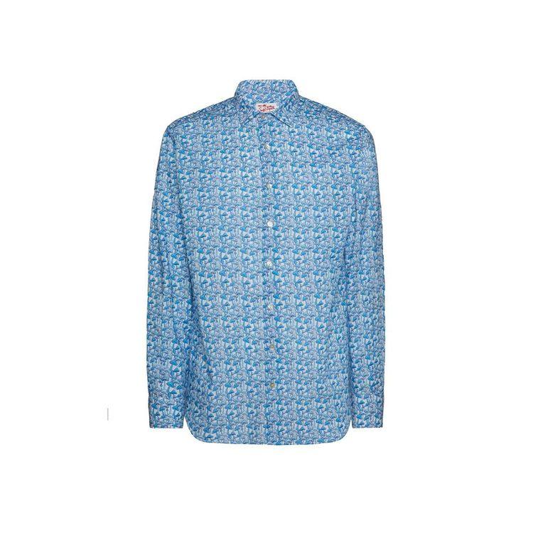 MC2 SAINT BARTH muška košulja na plave pečurke
