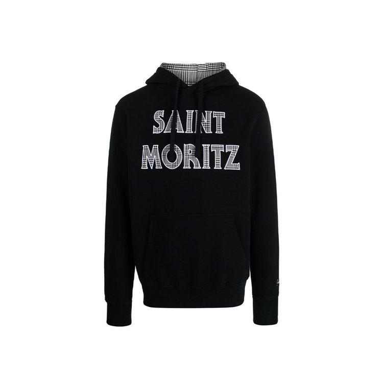 MC2 SAINT BARTH crni muški duks sa kapuljačom