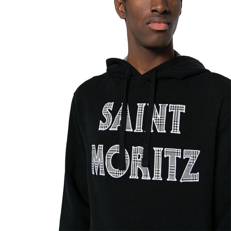 MC2 SAINT BARTH crni muški duks sa kapuljačom