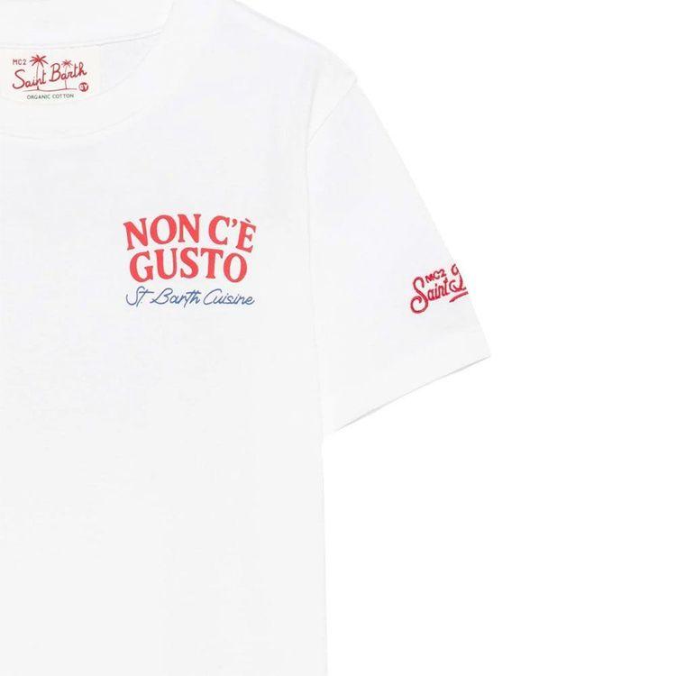 MC2 SAINT BARTH bijela dječija majica "Non c'è gusto"