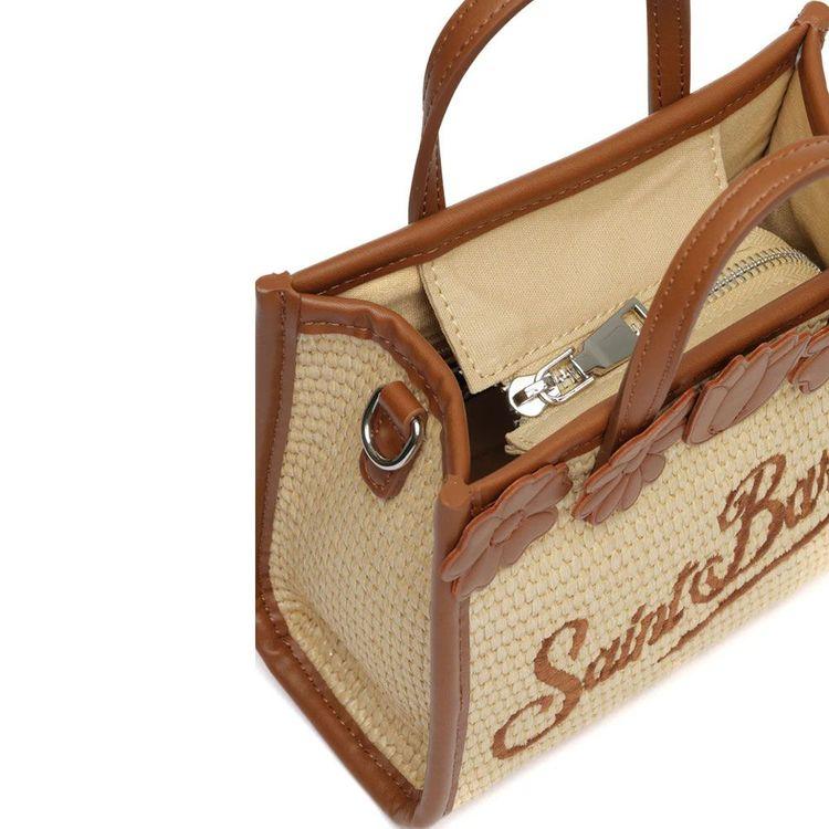 MC2 SAINT BARTH Vivivan bež mini torba sa braon detaljima