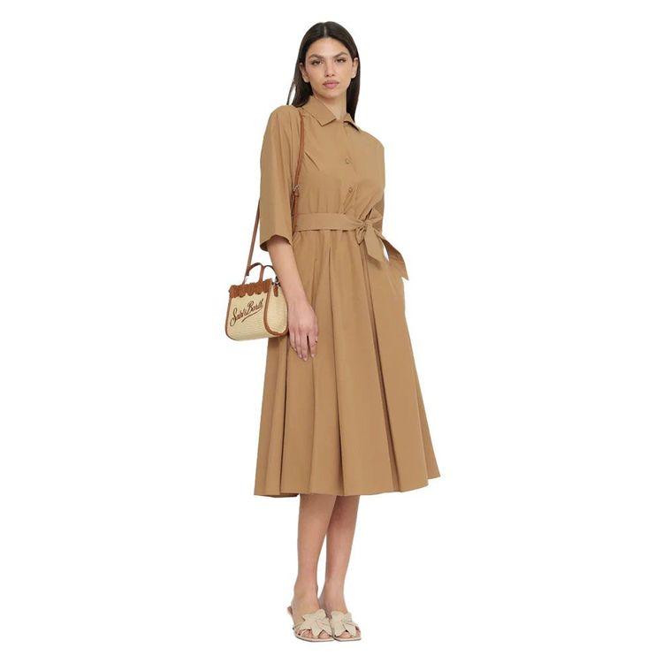 MC2 SAINT BARTH Vivivan bež mini torba sa braon detaljima