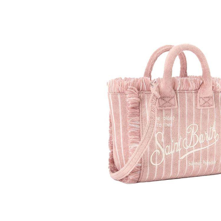 MC2 SAINT BARTH Vanity Mini Terry roza prugasta torba