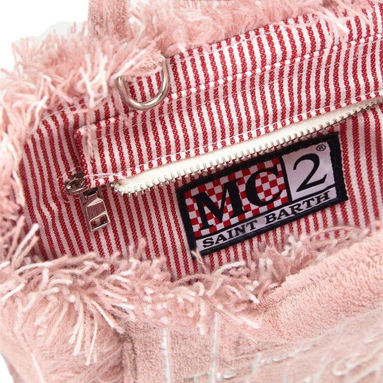 MC2 SAINT BARTH Vanity Mini Terry roza prugasta torba
