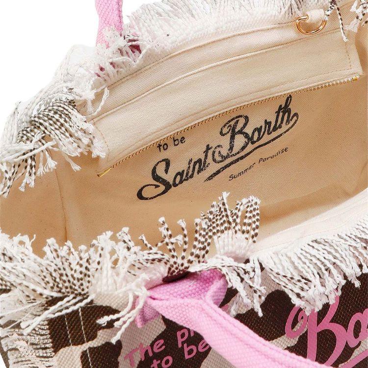MC2 SAINT BARTH Colette cow print lanena torba