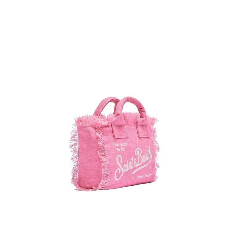 MC2 SAINT BARTH Vanity Mini roza lanena torba