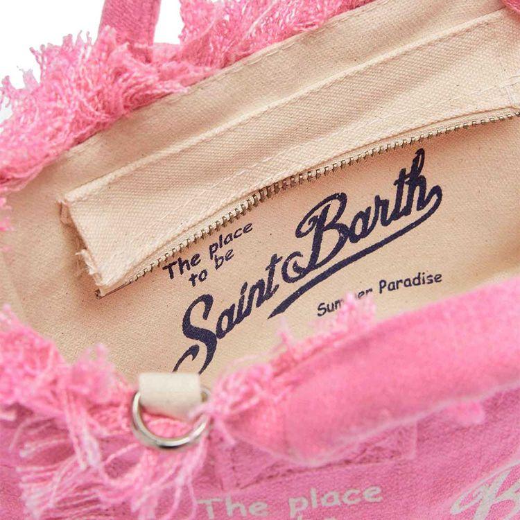 MC2 SAINT BARTH Vanity Mini roza lanena torba