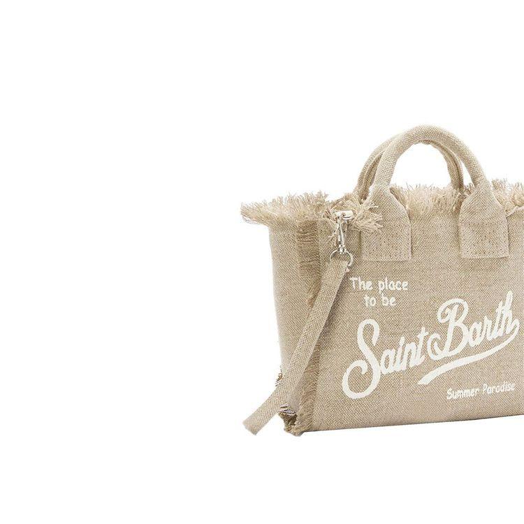 MC2 SAINT BARTH Vanity Mini bež lanena torba